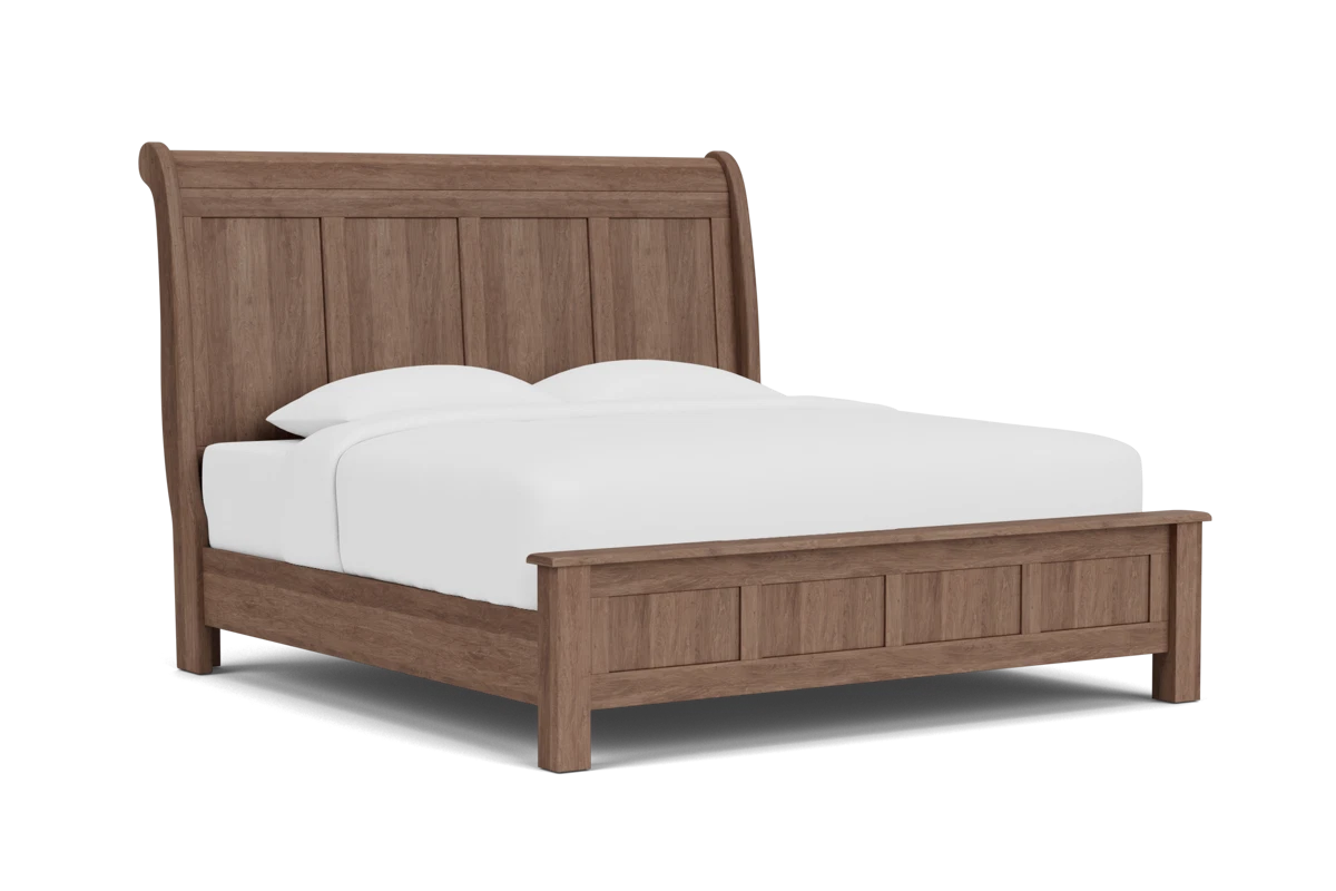 Lewiston Distressed Maple Sandalwood Panel King Bed placeholder